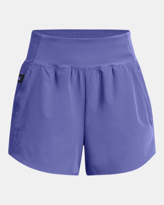 女士UA SmartForm Flex Woven短褲 in Purple image number 4